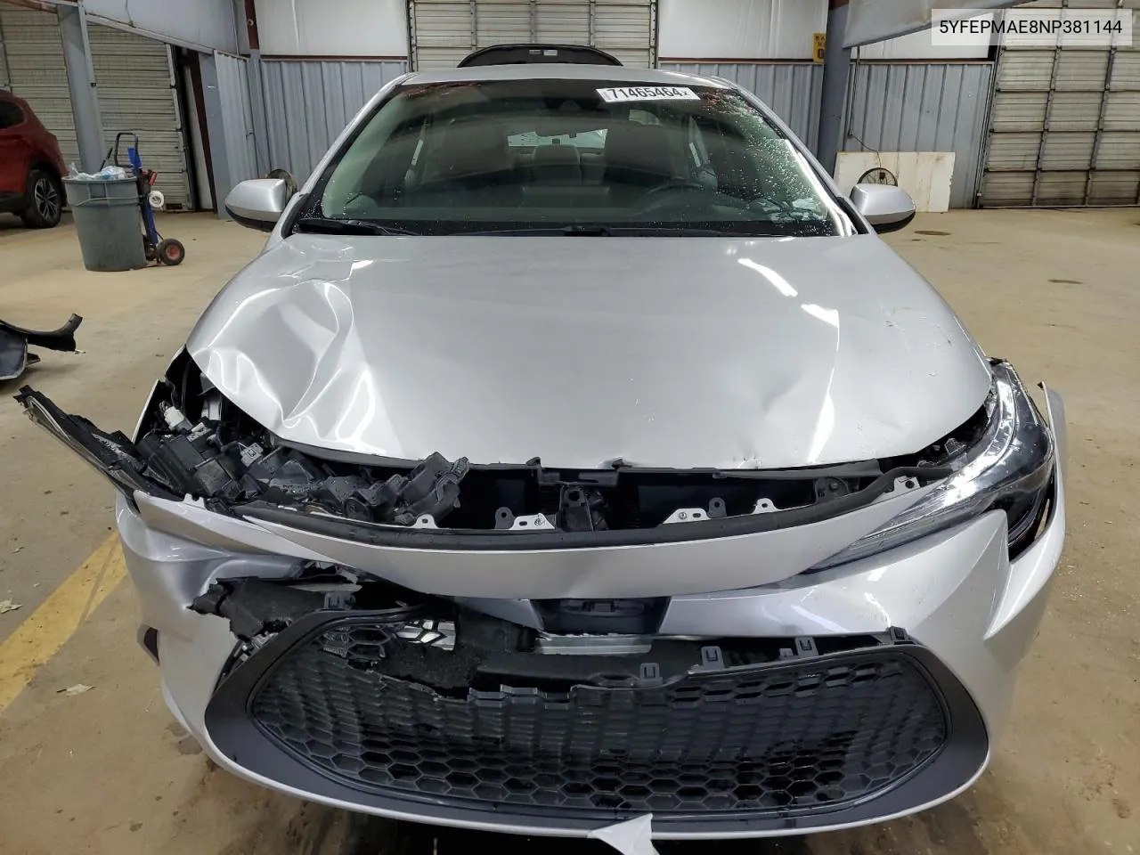 2022 Toyota Corolla Le VIN: 5YFEPMAE8NP381144 Lot: 71465464