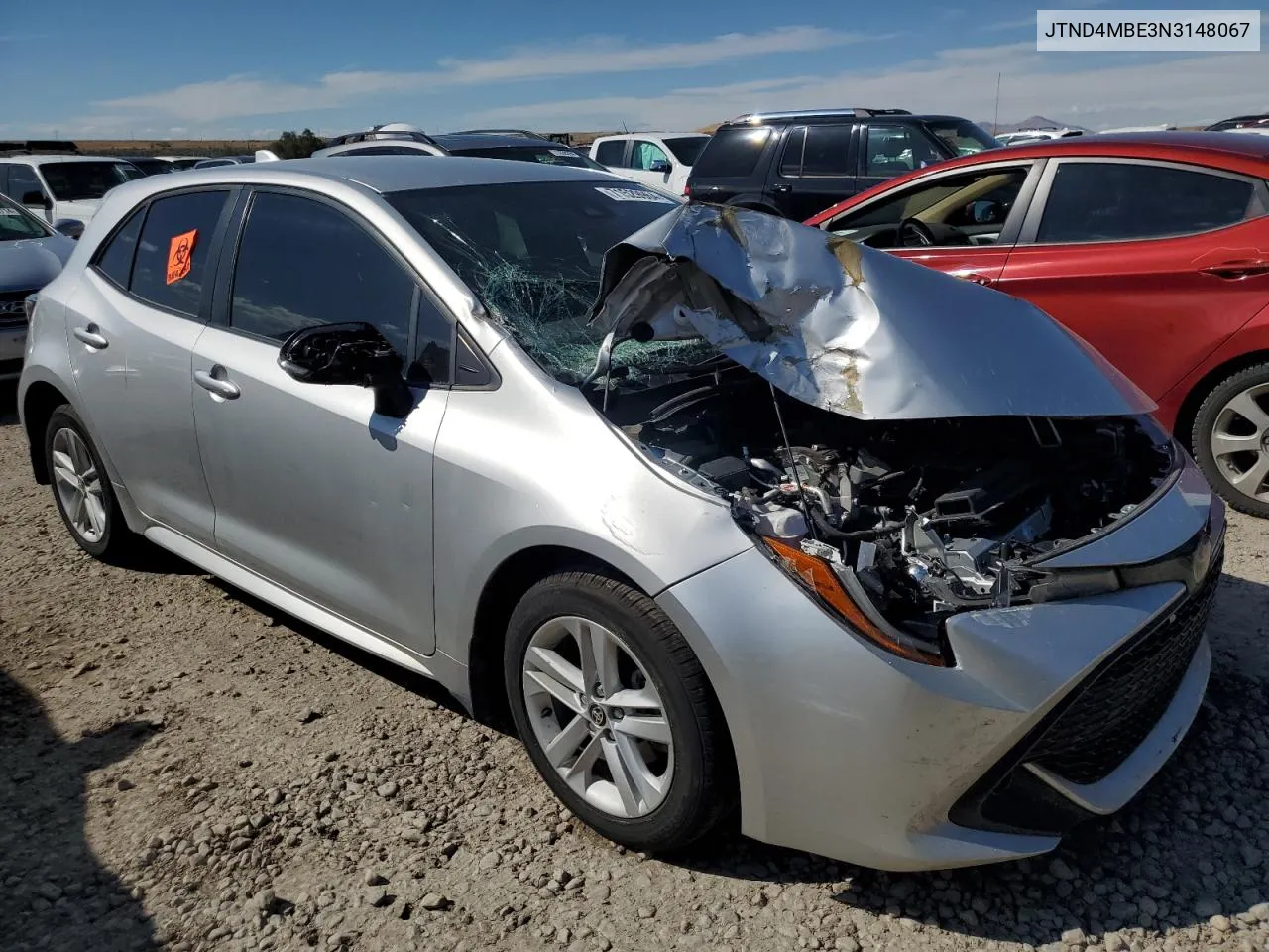 2022 Toyota Corolla Se VIN: JTND4MBE3N3148067 Lot: 71529964