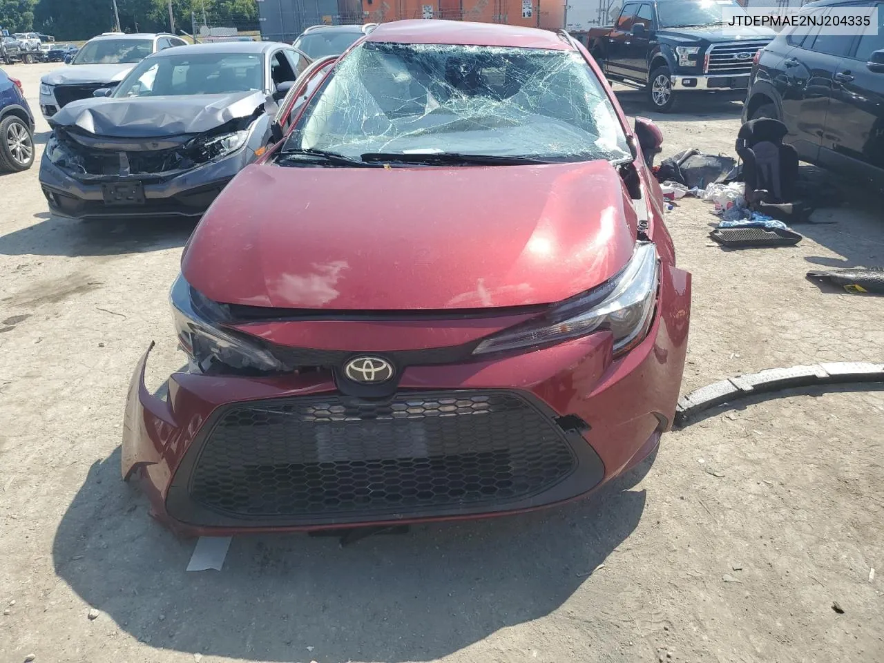 JTDEPMAE2NJ204335 2022 Toyota Corolla Le