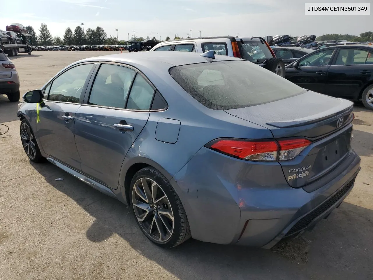 2022 Toyota Corolla Se VIN: JTDS4MCE1N3501349 Lot: 71830454