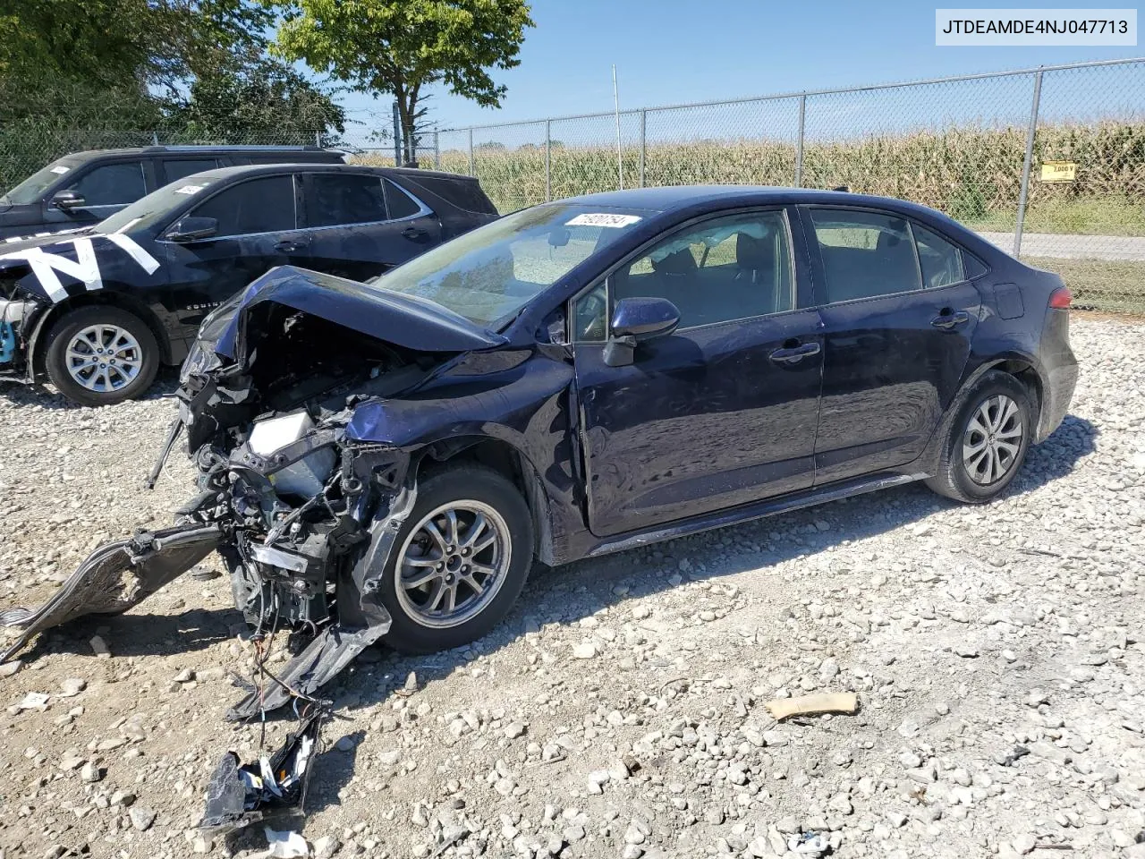 2022 Toyota Corolla Le VIN: JTDEAMDE4NJ047713 Lot: 71920754