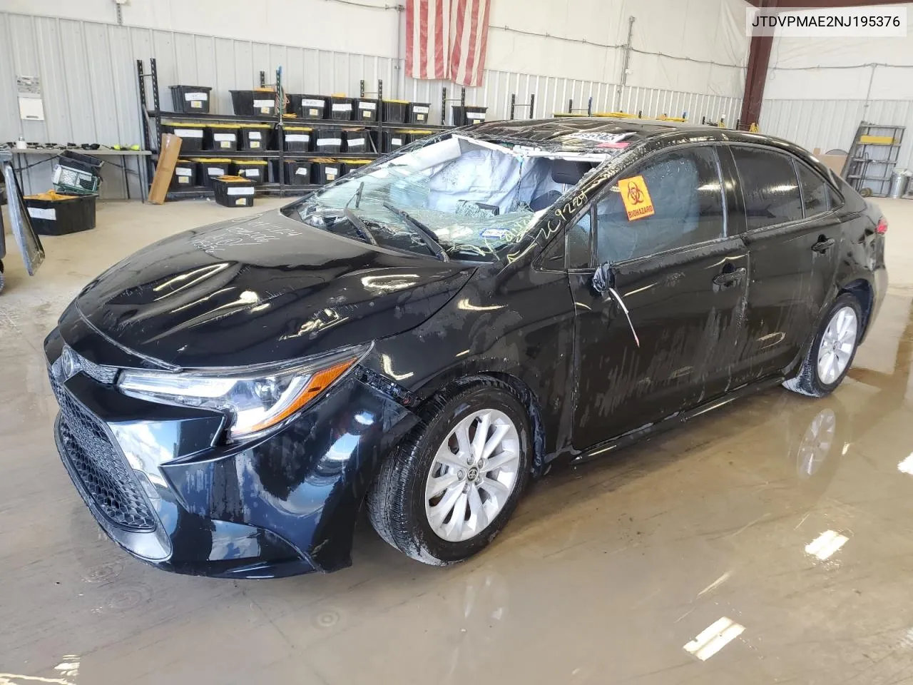 2022 Toyota Corolla Le VIN: JTDVPMAE2NJ195376 Lot: 71952744