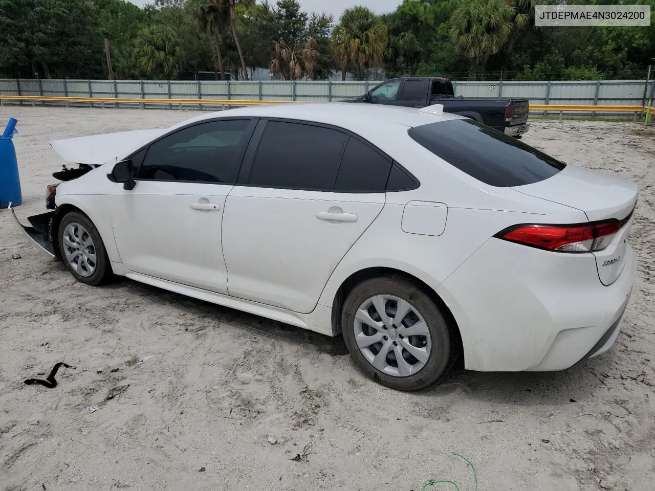 2022 Toyota Corolla Le VIN: JTDEPMAE4N3024200 Lot: 72007354