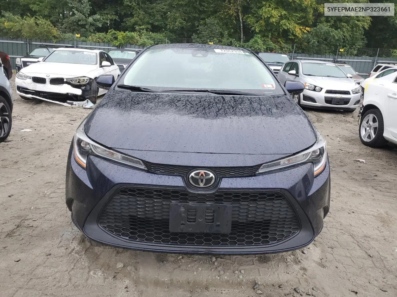 2022 Toyota Corolla Le VIN: 5YFEPMAE2NP323661 Lot: 72062934