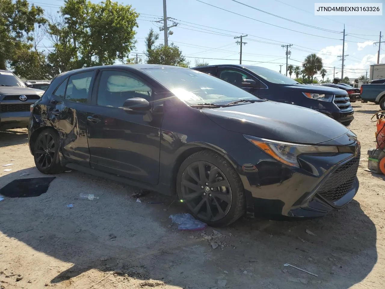 2022 Toyota Corolla Se VIN: JTND4MBEXN3163326 Lot: 72441564