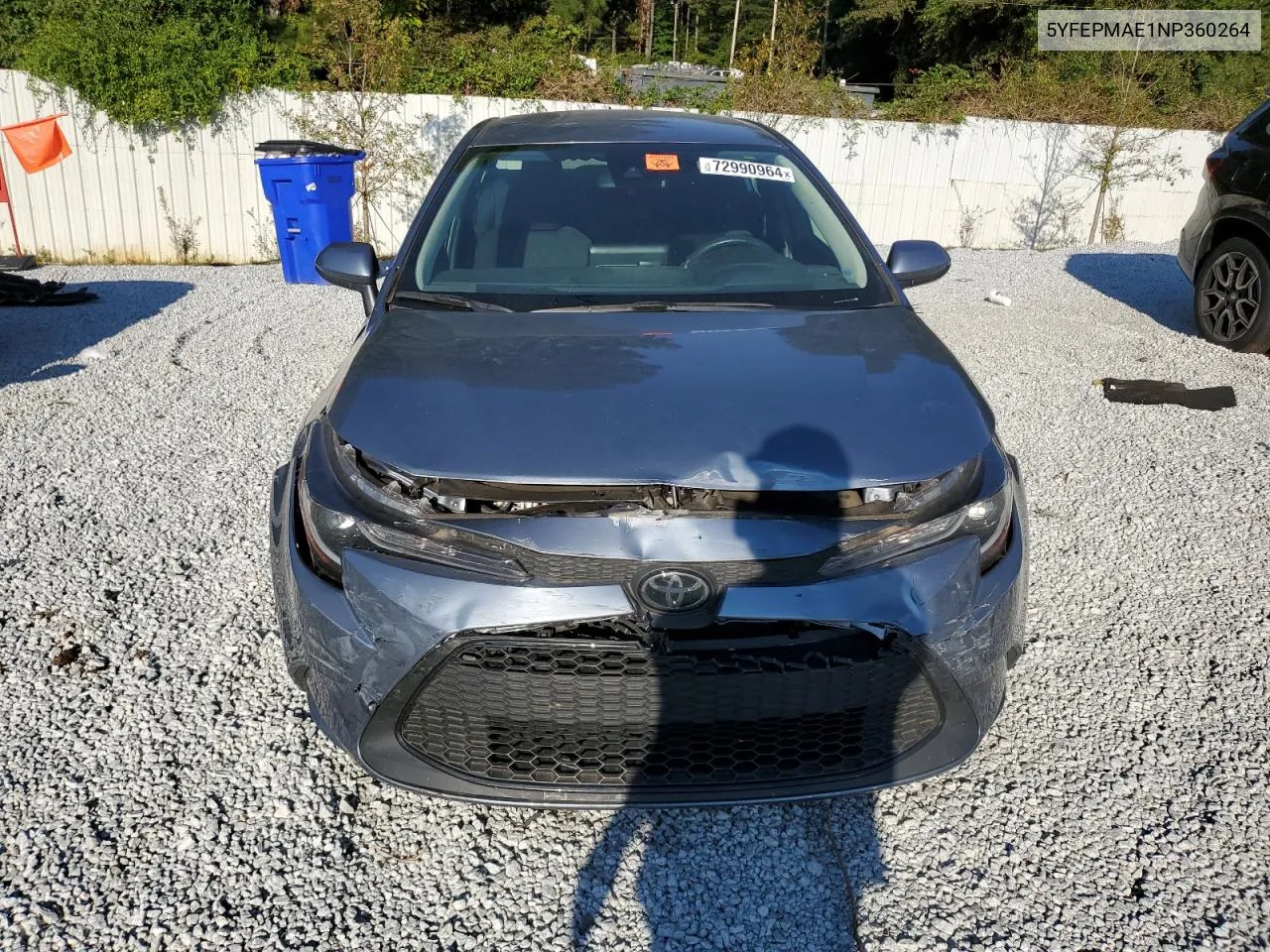 5YFEPMAE1NP360264 2022 Toyota Corolla Le