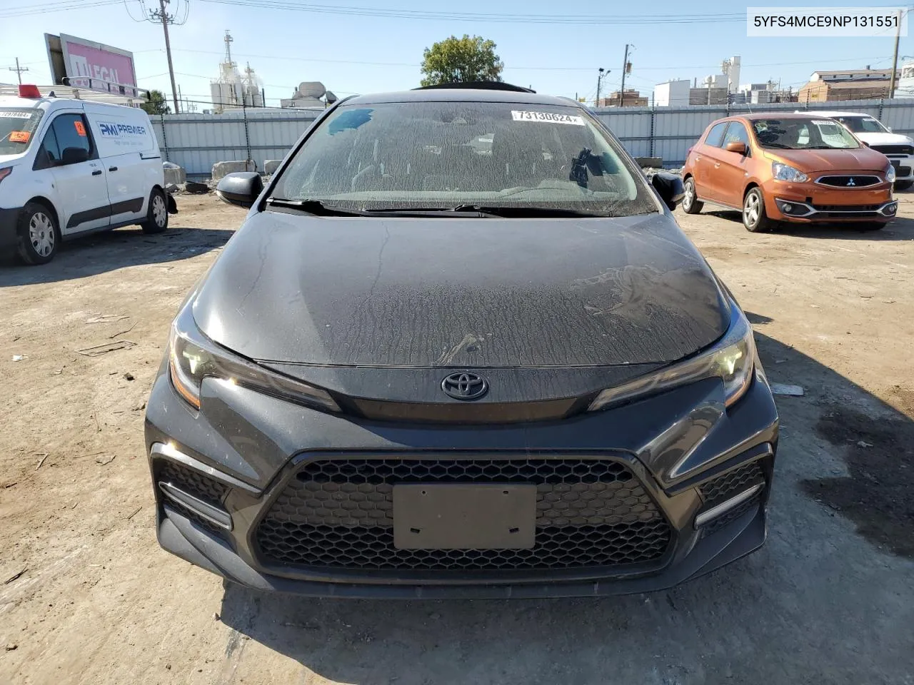 2022 Toyota Corolla Se VIN: 5YFS4MCE9NP131551 Lot: 73130624