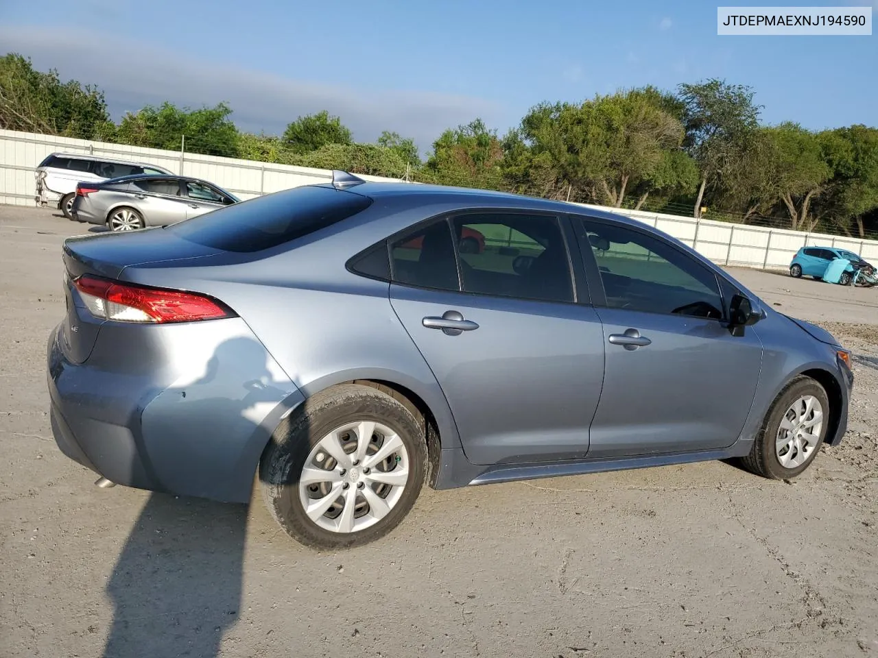 2022 Toyota Corolla Le VIN: JTDEPMAEXNJ194590 Lot: 73292864