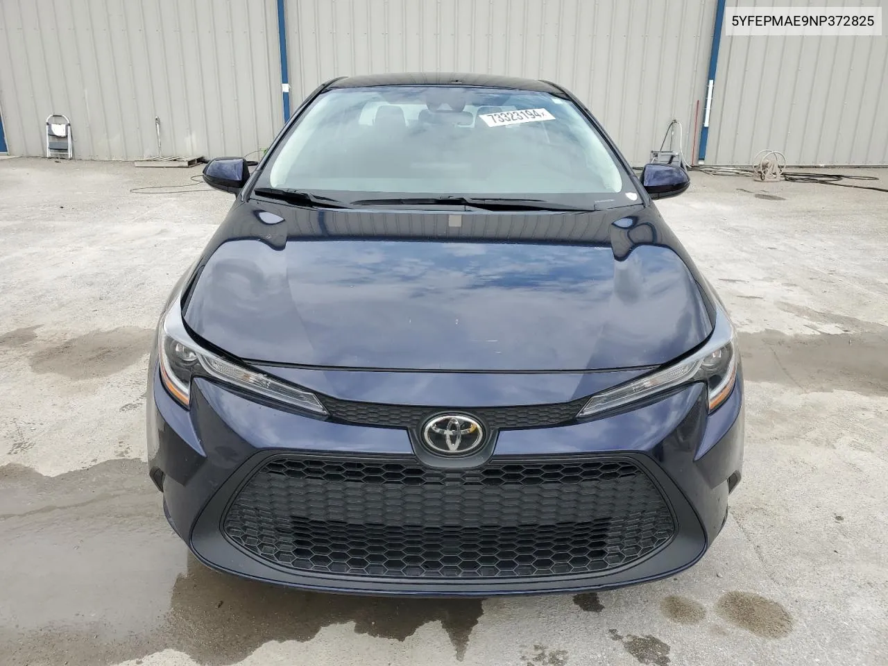 2022 Toyota Corolla Le VIN: 5YFEPMAE9NP372825 Lot: 73323194