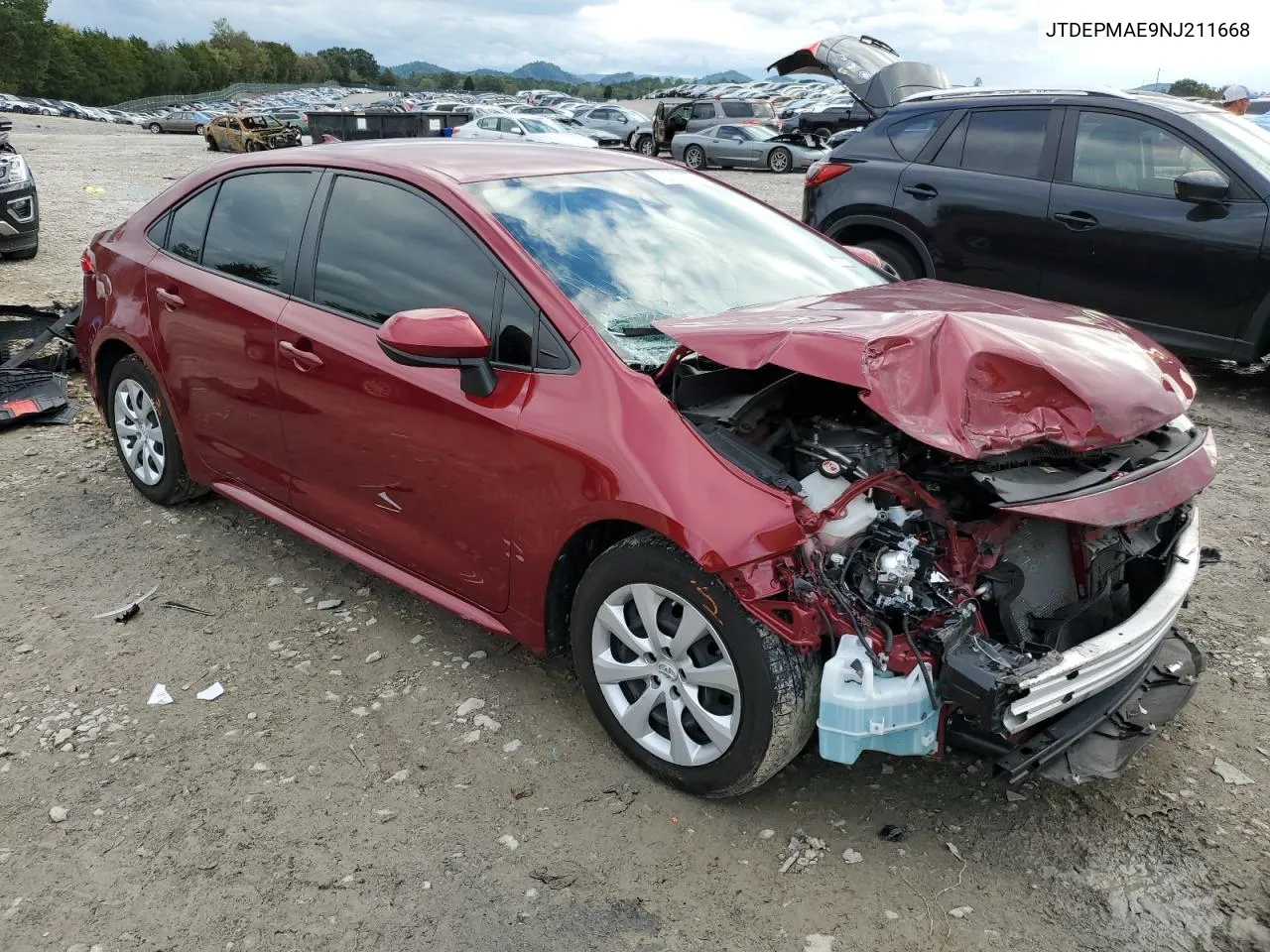 JTDEPMAE9NJ211668 2022 Toyota Corolla Le