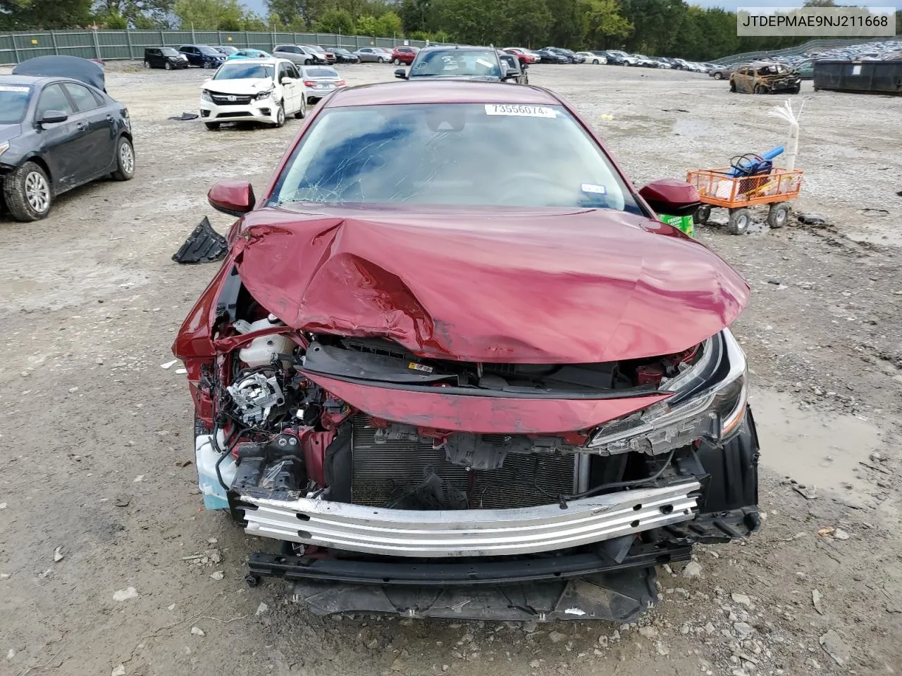 JTDEPMAE9NJ211668 2022 Toyota Corolla Le