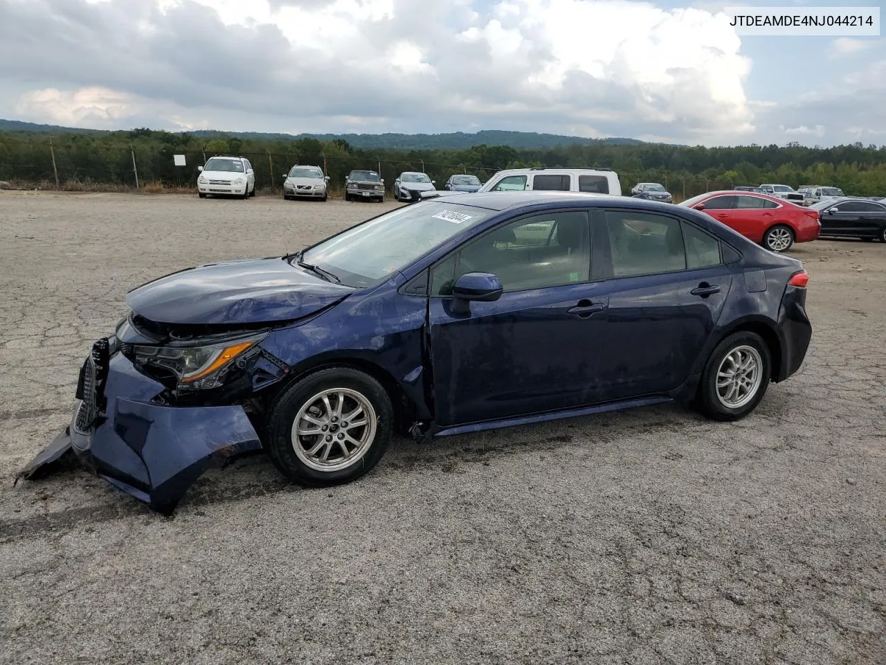 2022 Toyota Corolla Le VIN: JTDEAMDE4NJ044214 Lot: 74218844