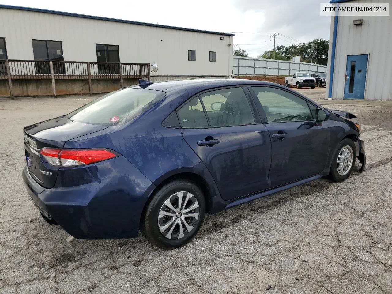 2022 Toyota Corolla Le VIN: JTDEAMDE4NJ044214 Lot: 74218844