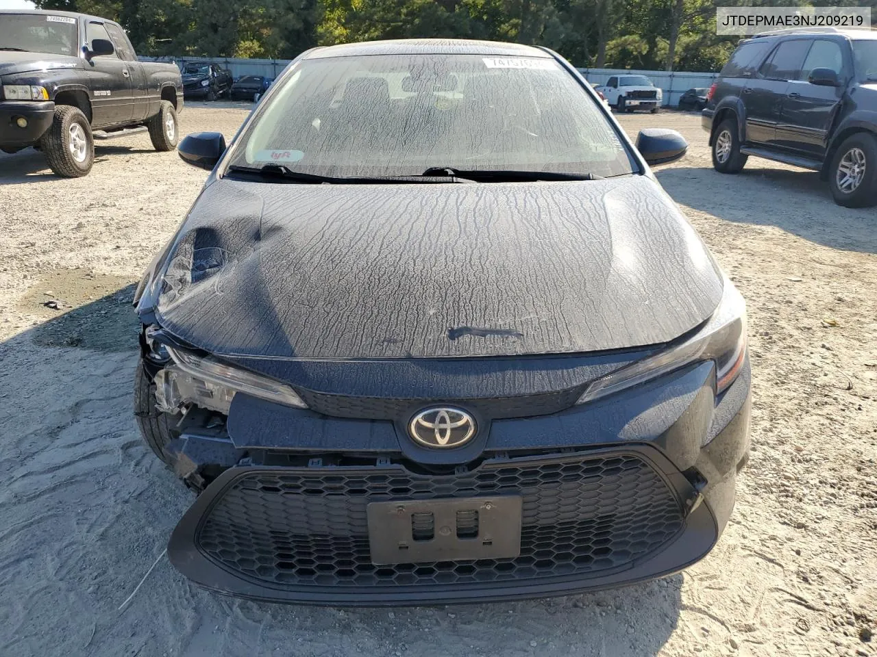 2022 Toyota Corolla Le VIN: JTDEPMAE3NJ209219 Lot: 74757694