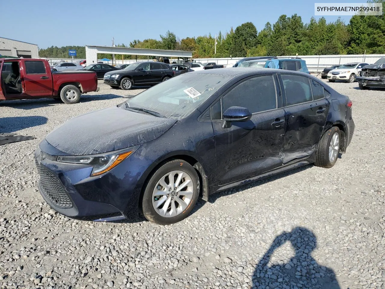 2022 Toyota Corolla Le VIN: 5YFHPMAE7NP299418 Lot: 75682044