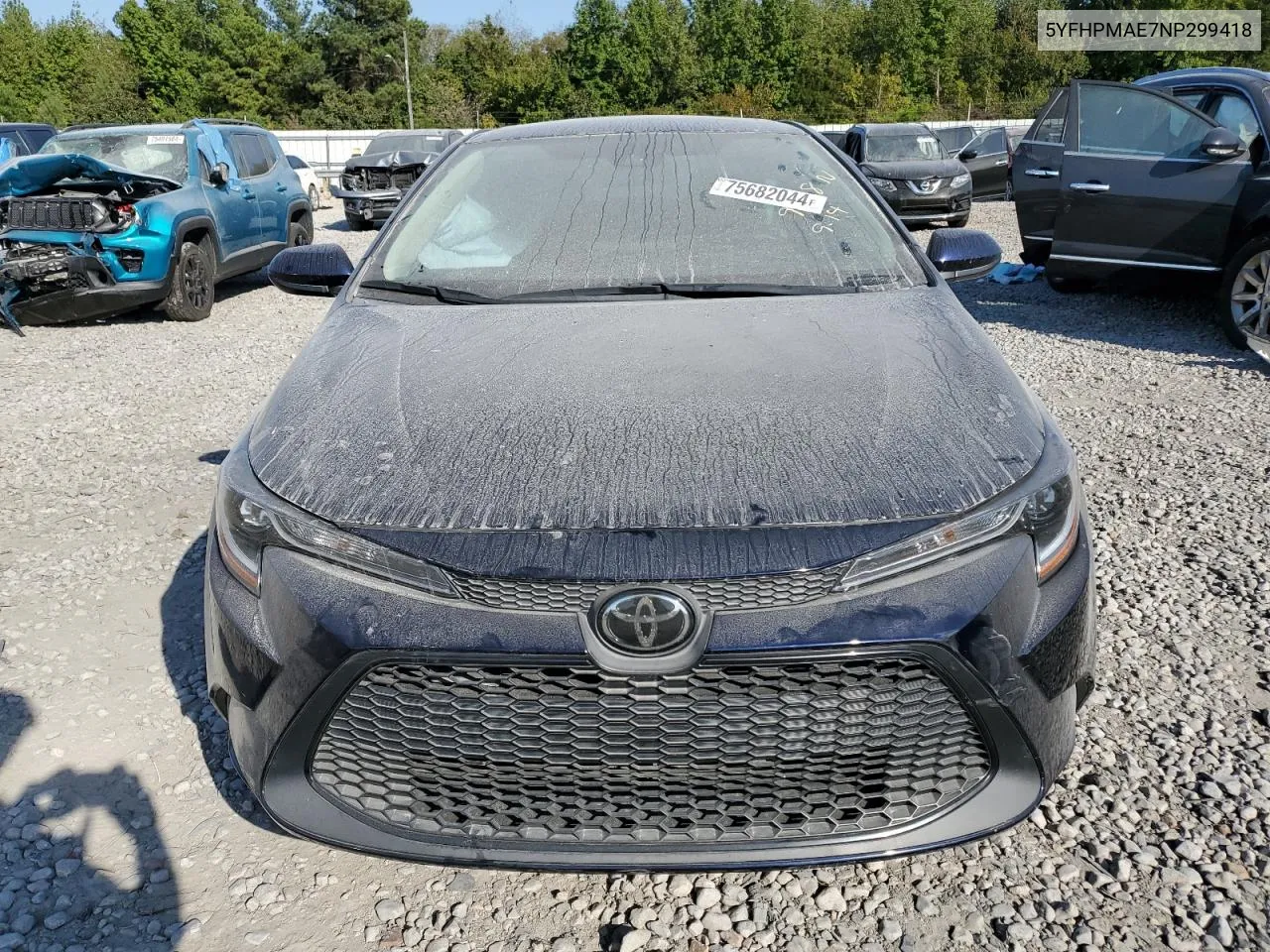 2022 Toyota Corolla Le VIN: 5YFHPMAE7NP299418 Lot: 75682044