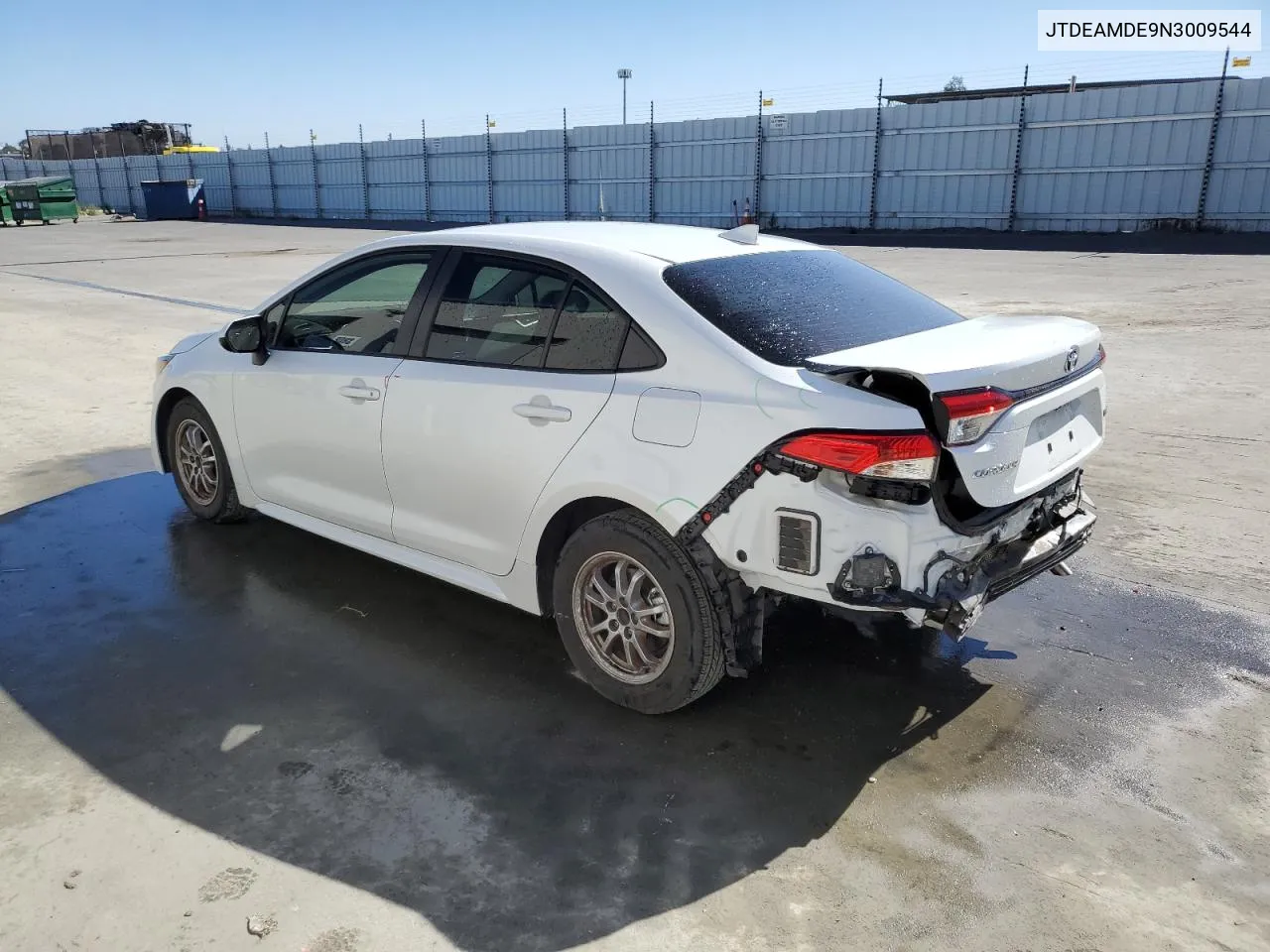 2022 Toyota Corolla Le VIN: JTDEAMDE9N3009544 Lot: 76233064