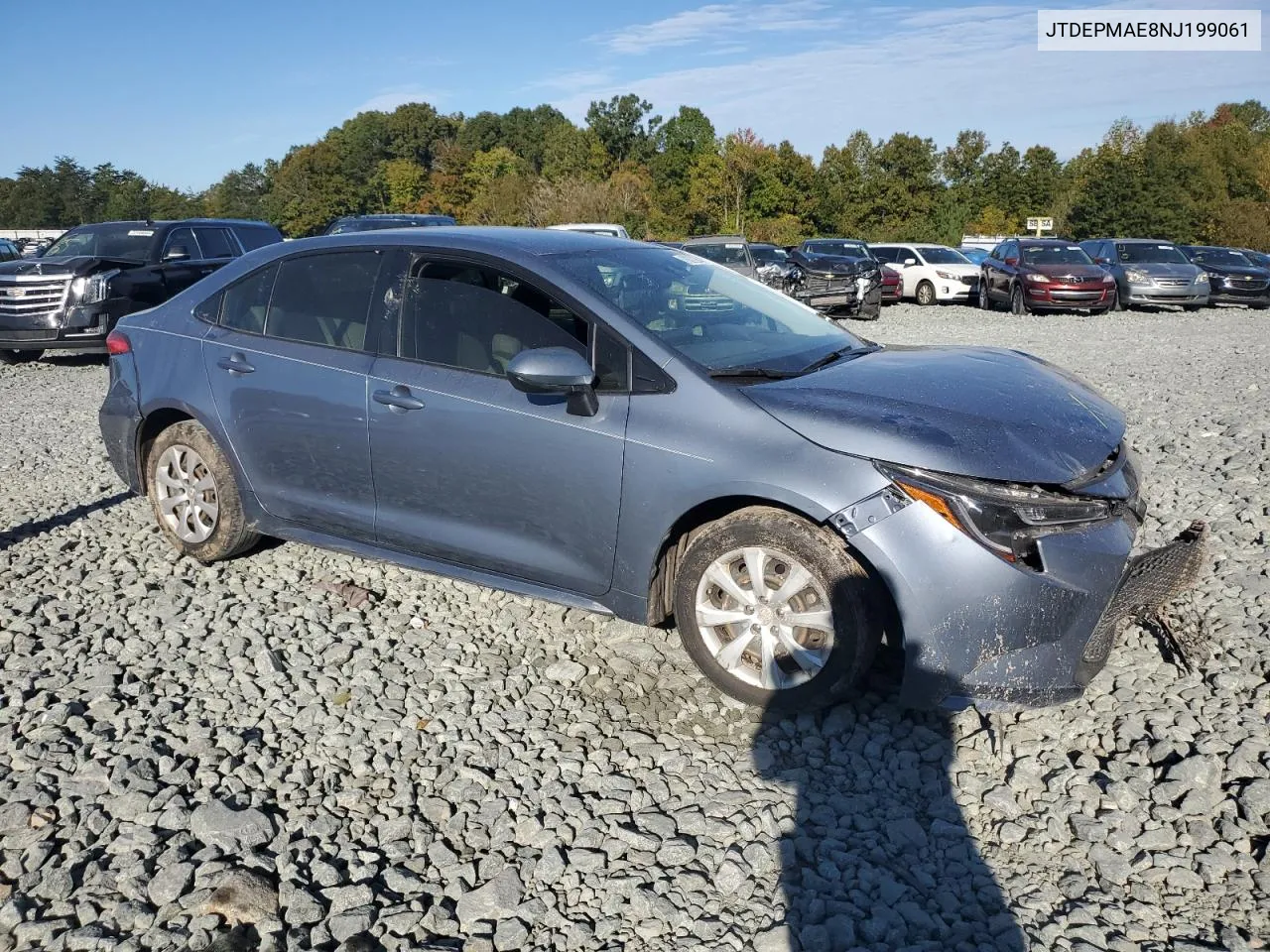 2022 Toyota Corolla Le VIN: JTDEPMAE8NJ199061 Lot: 76272944