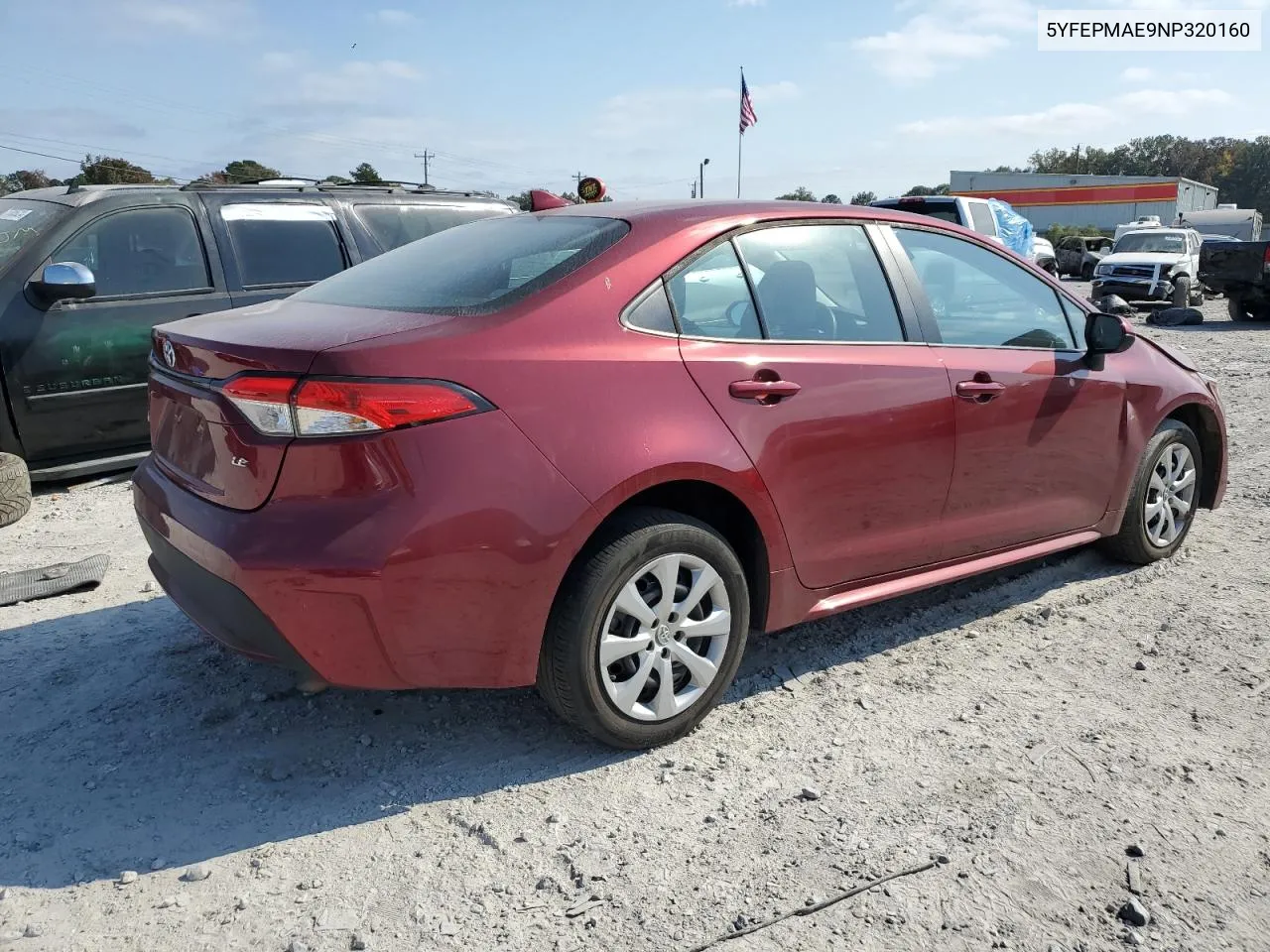 5YFEPMAE9NP320160 2022 Toyota Corolla Le