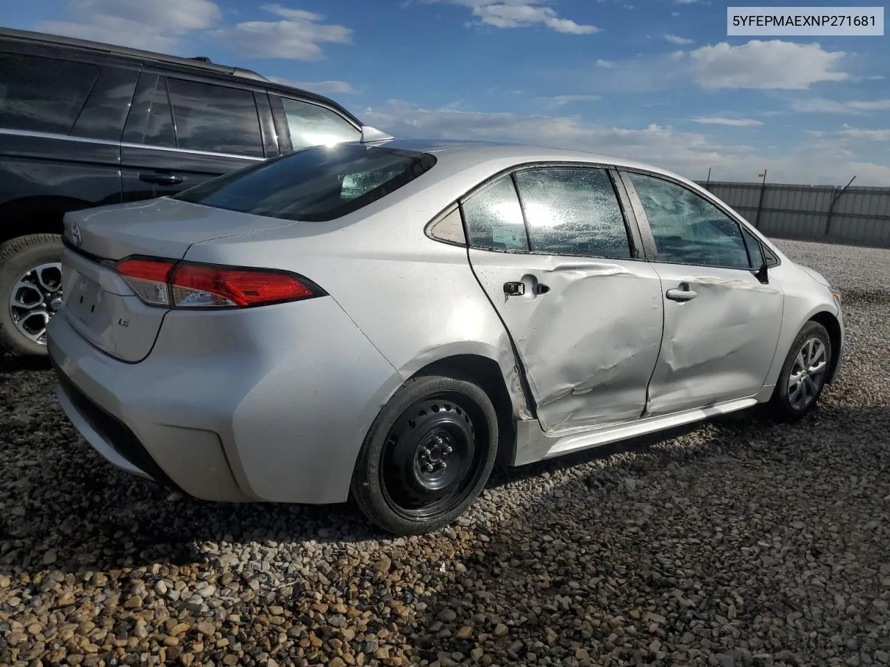 5YFEPMAEXNP271681 2022 Toyota Corolla Le