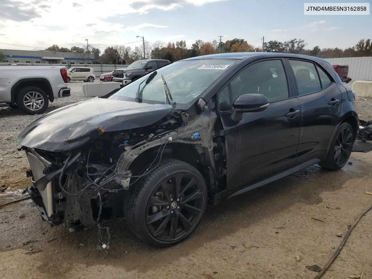 2022 Toyota Corolla Se VIN: JTND4MBE5N3162858 Lot: 76925864