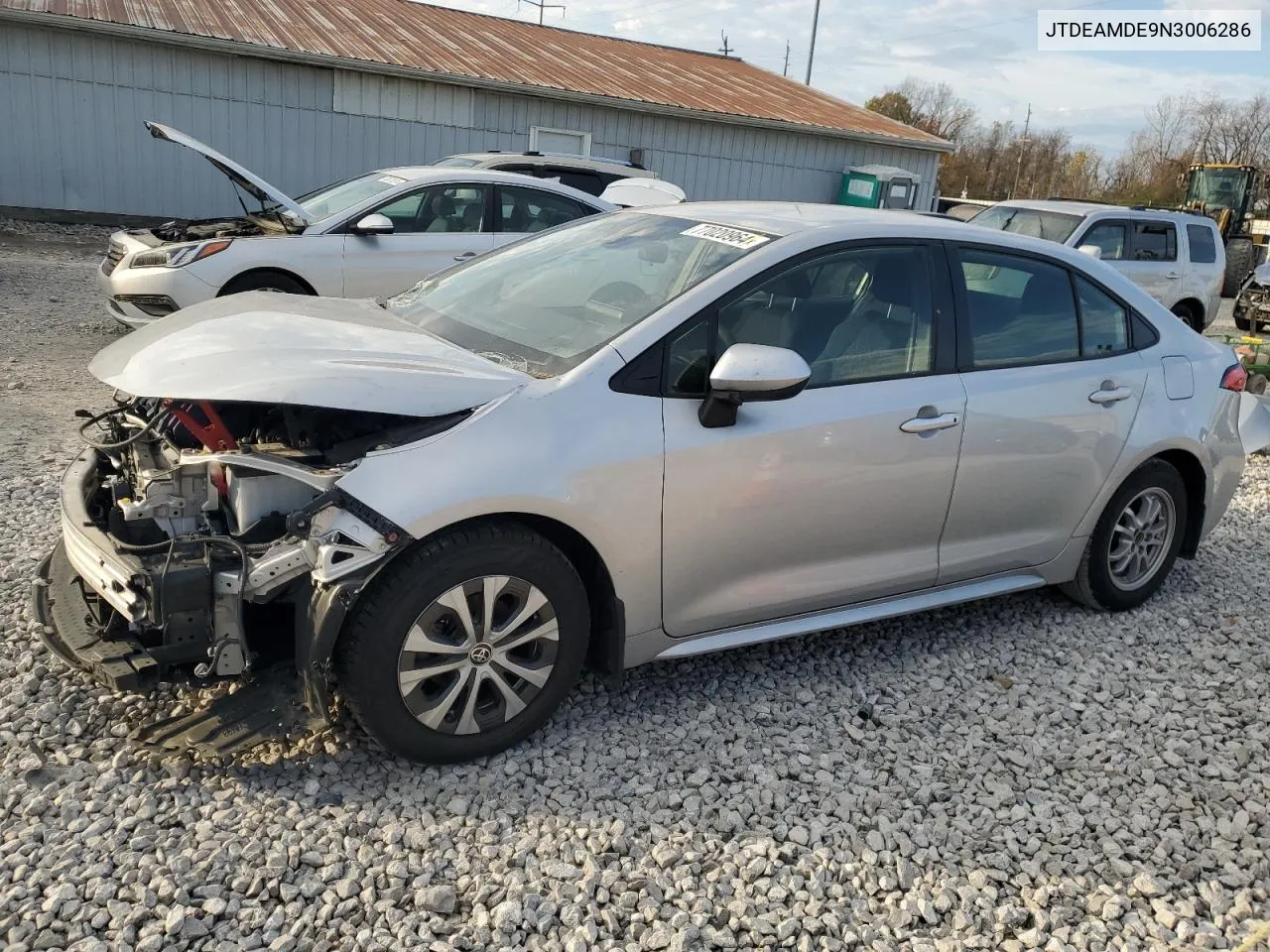 2022 Toyota Corolla Le VIN: JTDEAMDE9N3006286 Lot: 77020964