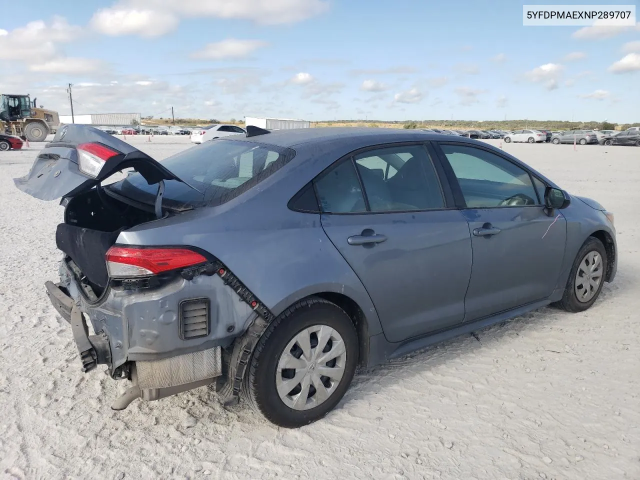 2022 Toyota Corolla L VIN: 5YFDPMAEXNP289707 Lot: 77256834