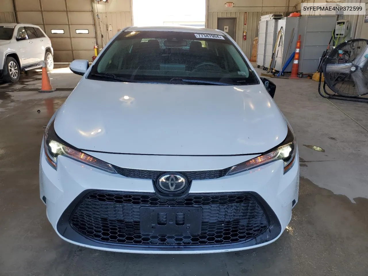 2022 Toyota Corolla Le VIN: 5YFEPMAE4NP372599 Lot: 77347904