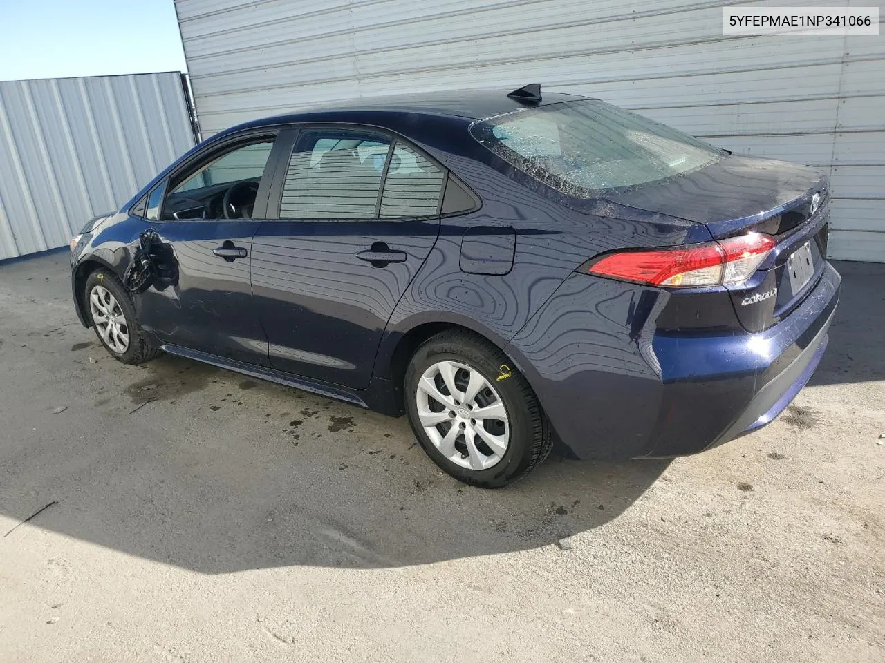 2022 Toyota Corolla Le VIN: 5YFEPMAE1NP341066 Lot: 77449974