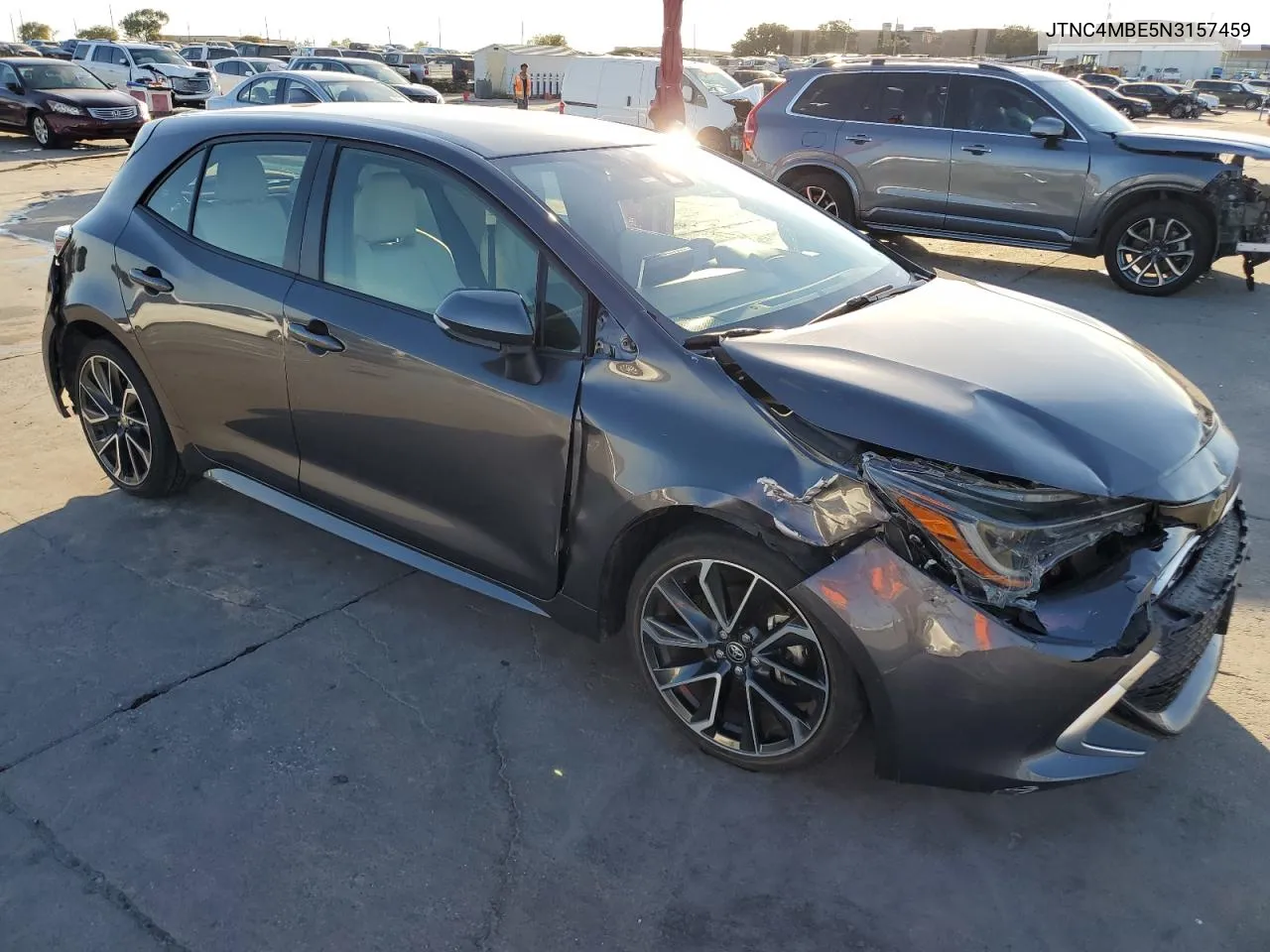 2022 Toyota Corolla Xse VIN: JTNC4MBE5N3157459 Lot: 77882024