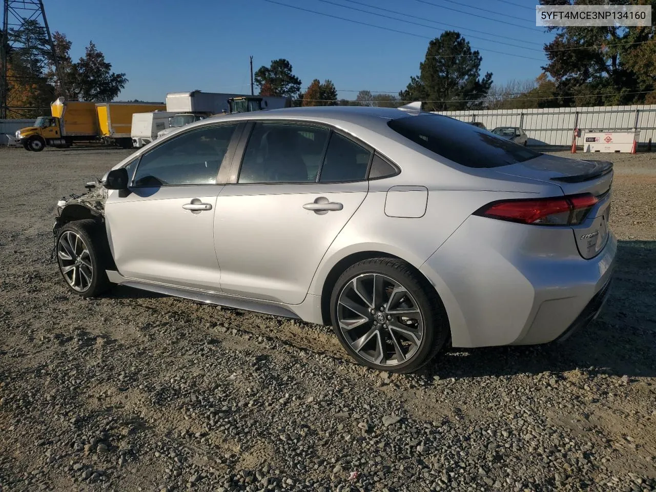 2022 Toyota Corolla Xse VIN: 5YFT4MCE3NP134160 Lot: 77966964