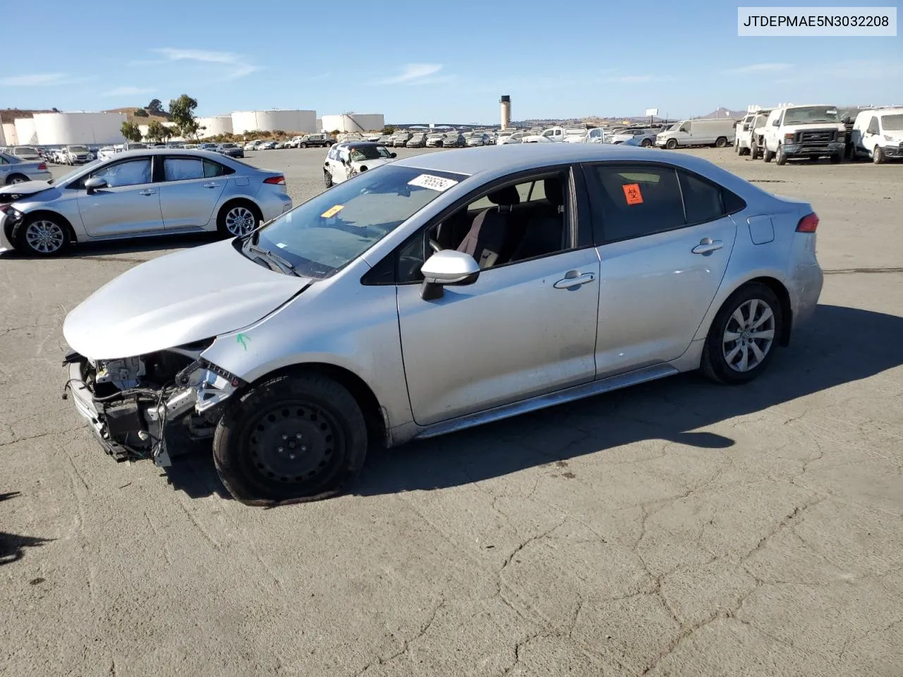 2022 Toyota Corolla Le VIN: JTDEPMAE5N3032208 Lot: 77985364