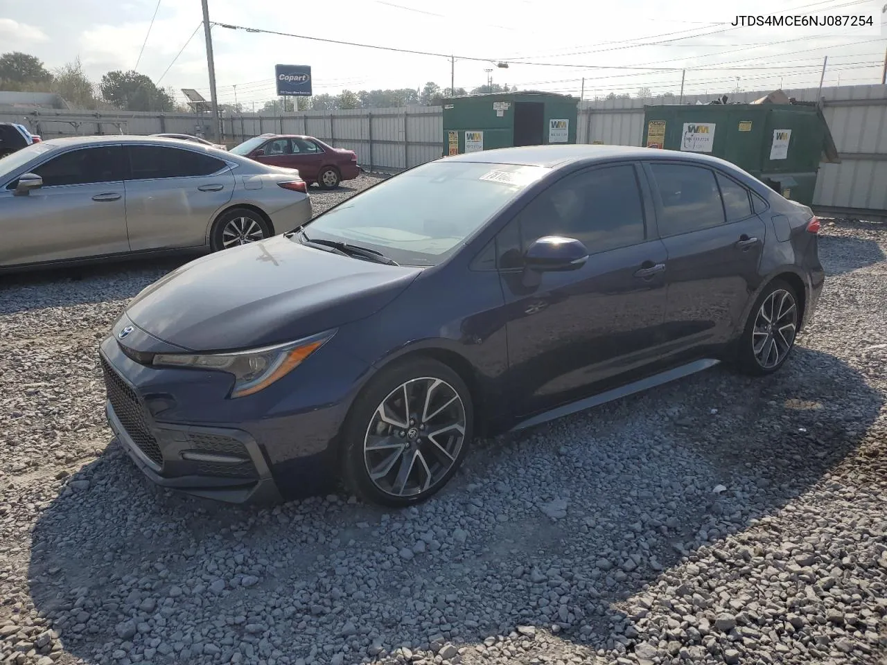 2022 Toyota Corolla Se VIN: JTDS4MCE6NJ087254 Lot: 78160274