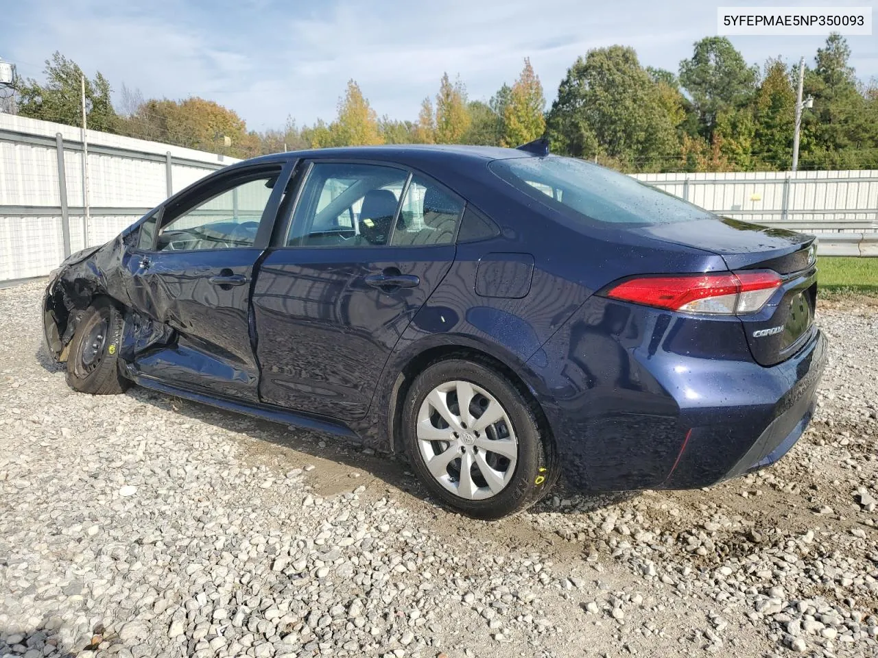 5YFEPMAE5NP350093 2022 Toyota Corolla Le