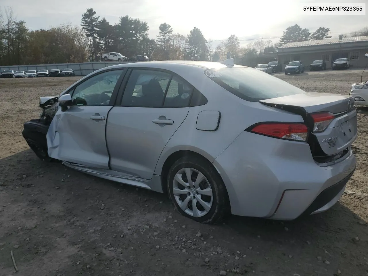 5YFEPMAE6NP323355 2022 Toyota Corolla Le