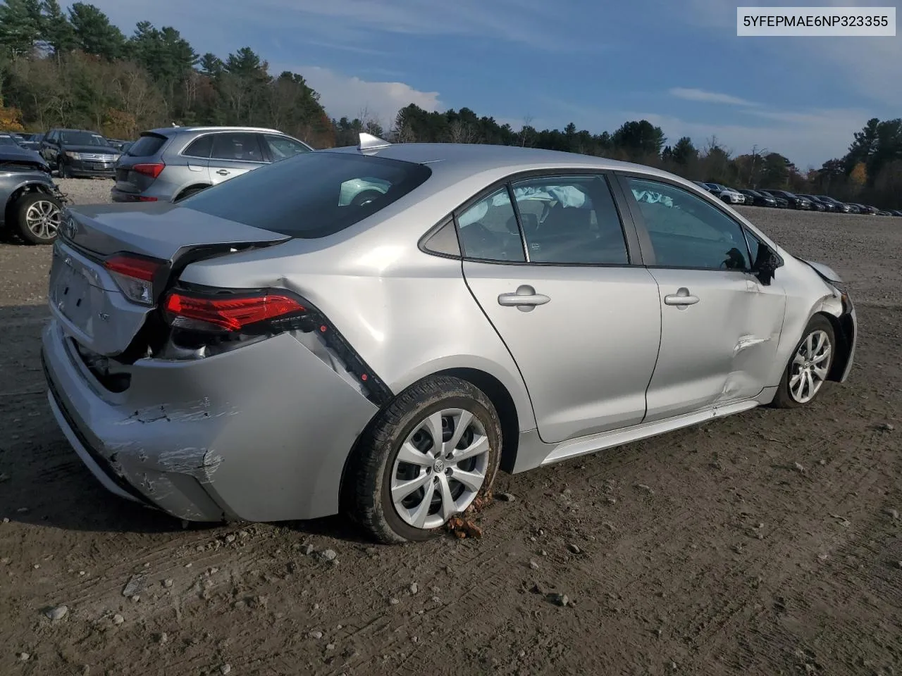 5YFEPMAE6NP323355 2022 Toyota Corolla Le