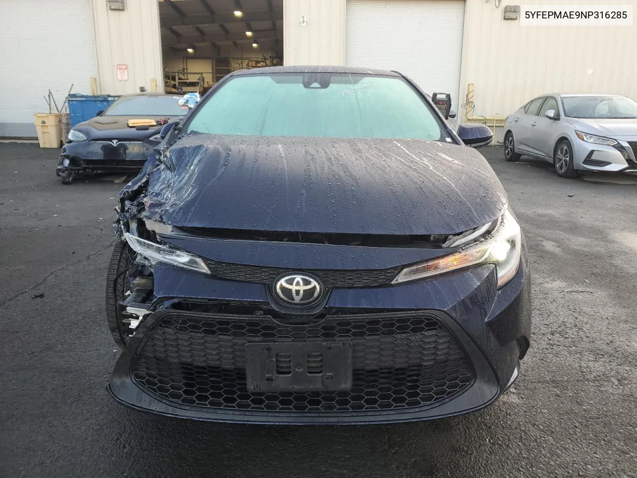 2022 Toyota Corolla Le VIN: 5YFEPMAE9NP316285 Lot: 78670464