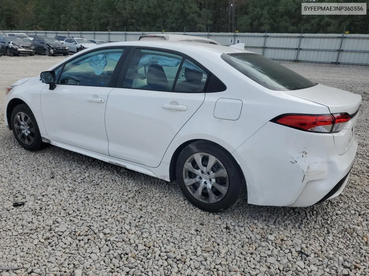 5YFEPMAE3NP360556 2022 Toyota Corolla Le