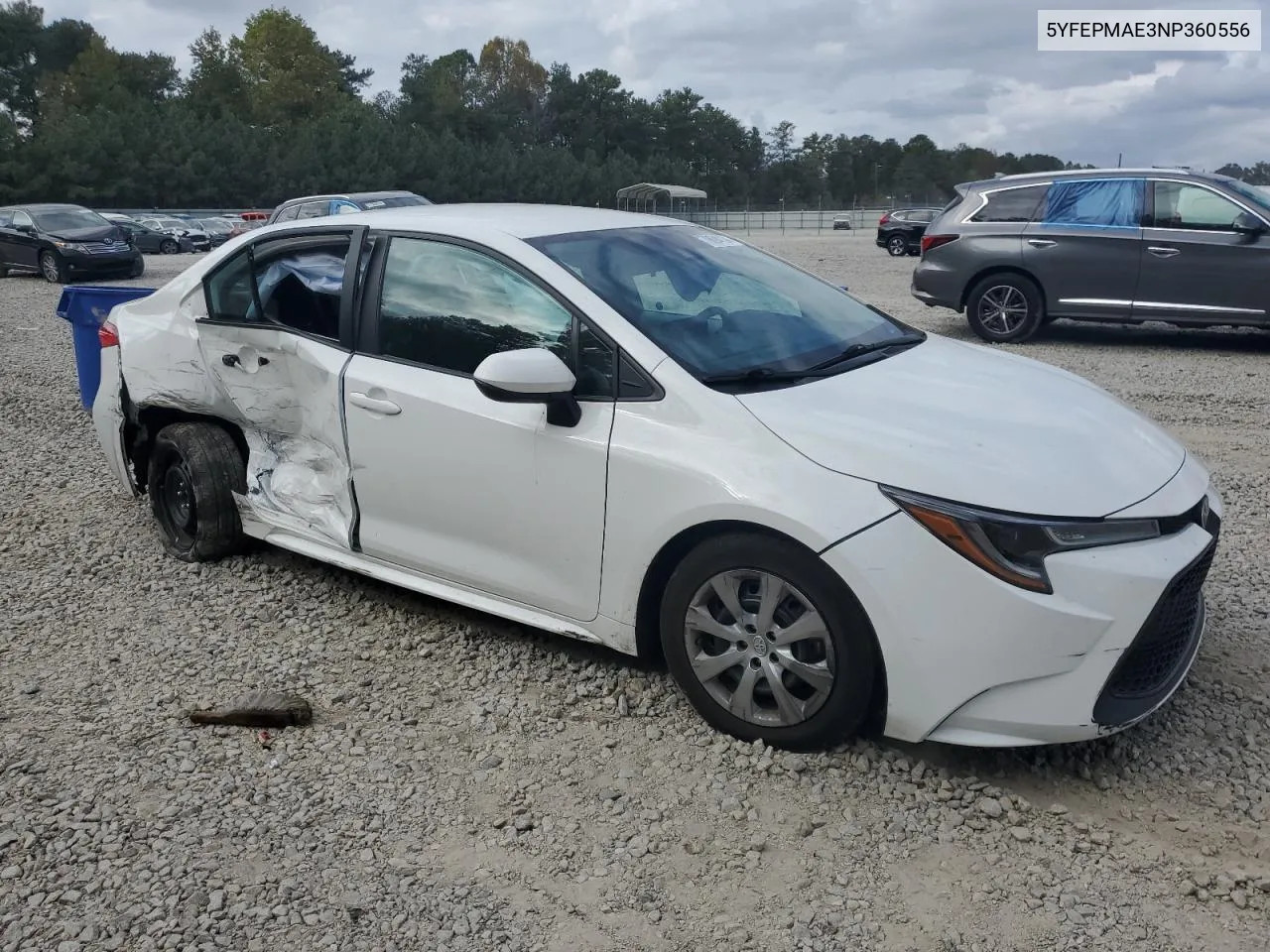 2022 Toyota Corolla Le VIN: 5YFEPMAE3NP360556 Lot: 78694134