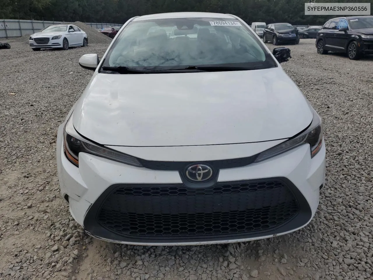 5YFEPMAE3NP360556 2022 Toyota Corolla Le