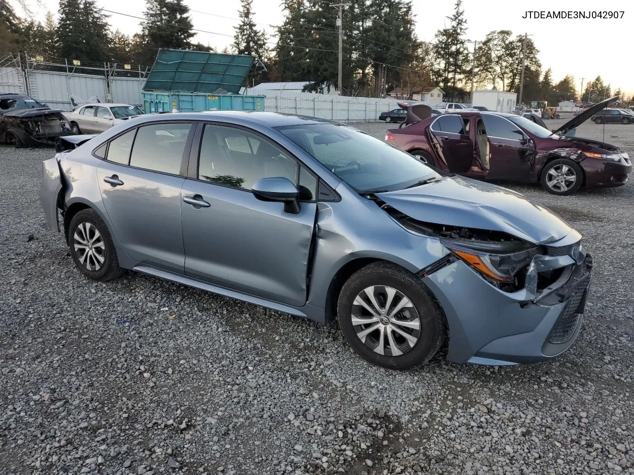 2022 Toyota Corolla Le VIN: JTDEAMDE3NJ042907 Lot: 79573614