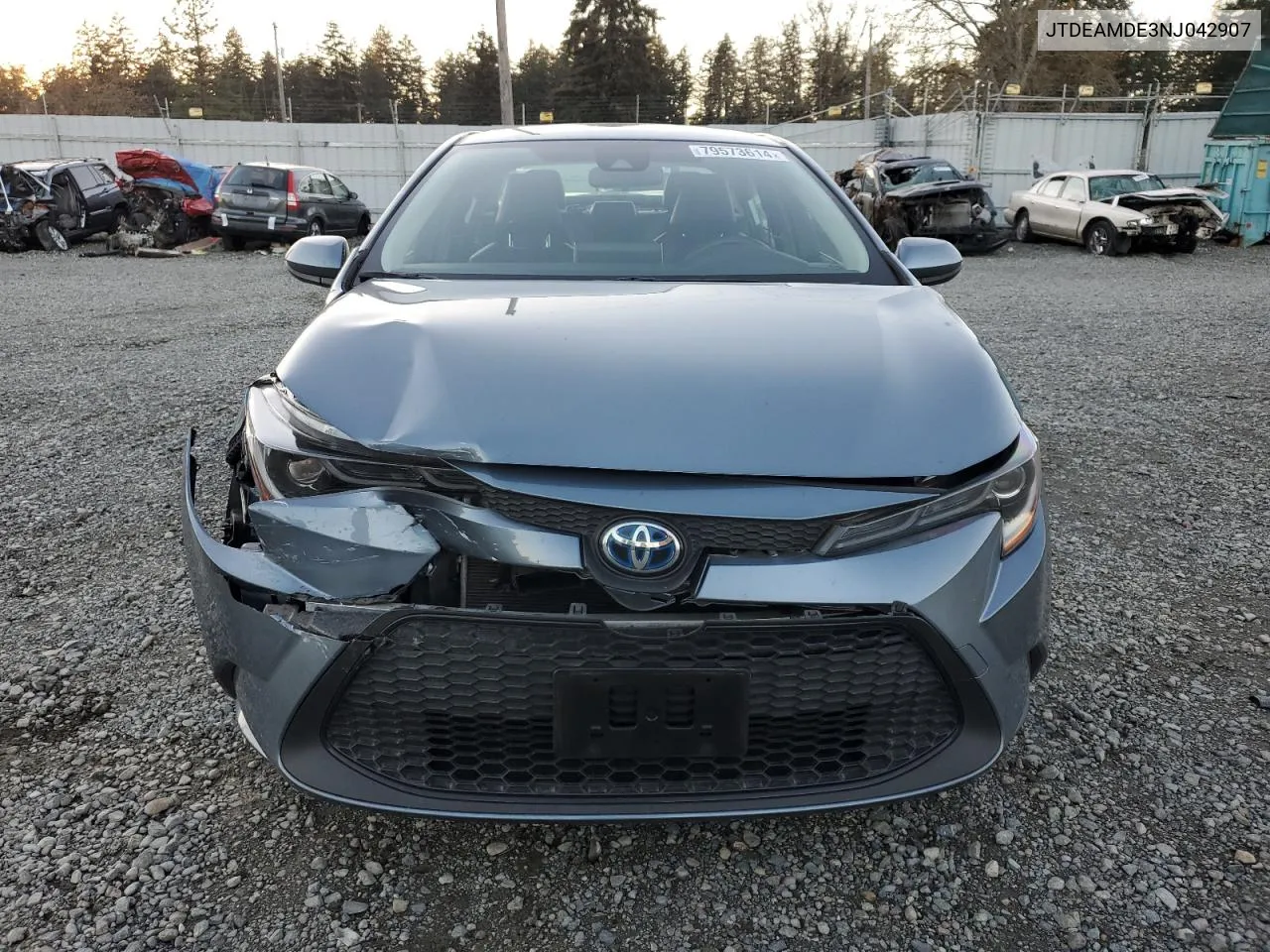 2022 Toyota Corolla Le VIN: JTDEAMDE3NJ042907 Lot: 79573614