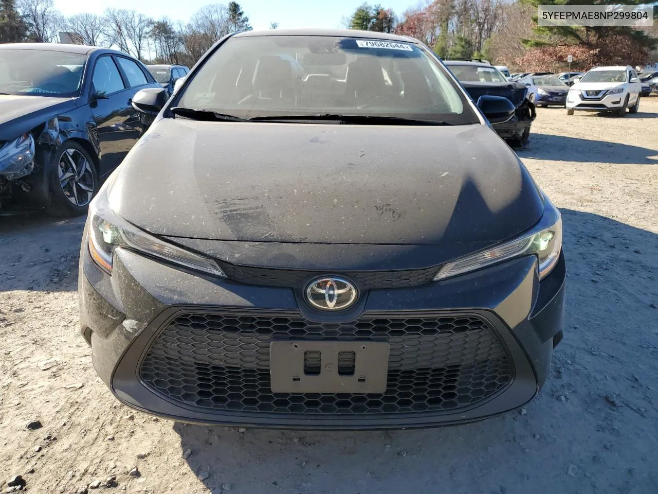 2022 Toyota Corolla Le VIN: 5YFEPMAE8NP299804 Lot: 79682644