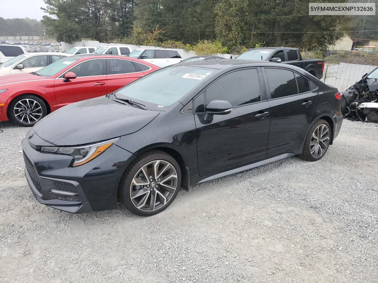 2022 Toyota Corolla Se VIN: 5YFM4MCEXNP132636 Lot: 79682864