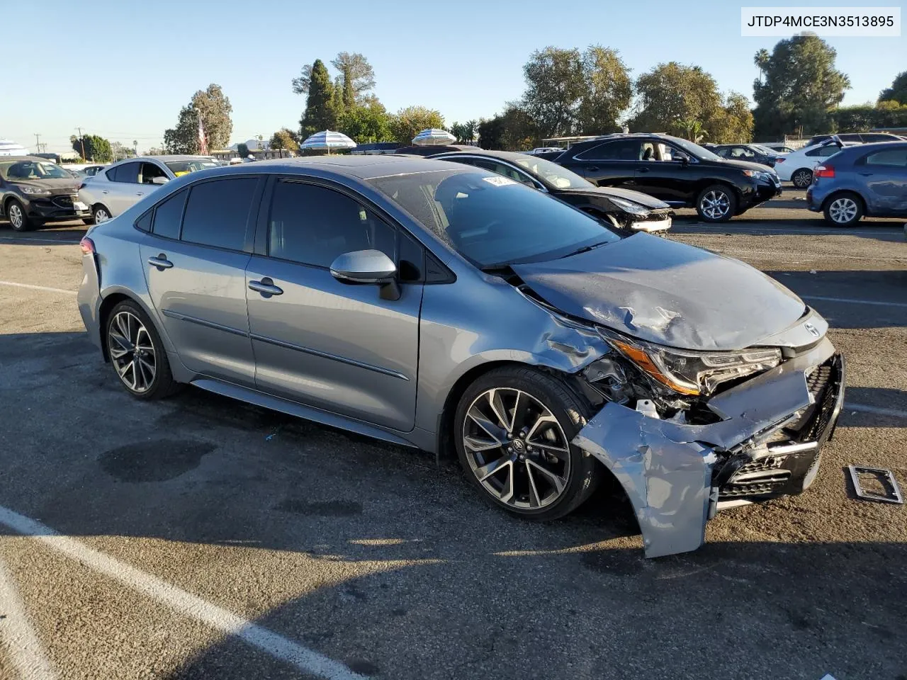 2022 Toyota Corolla Se VIN: JTDP4MCE3N3513895 Lot: 79846174