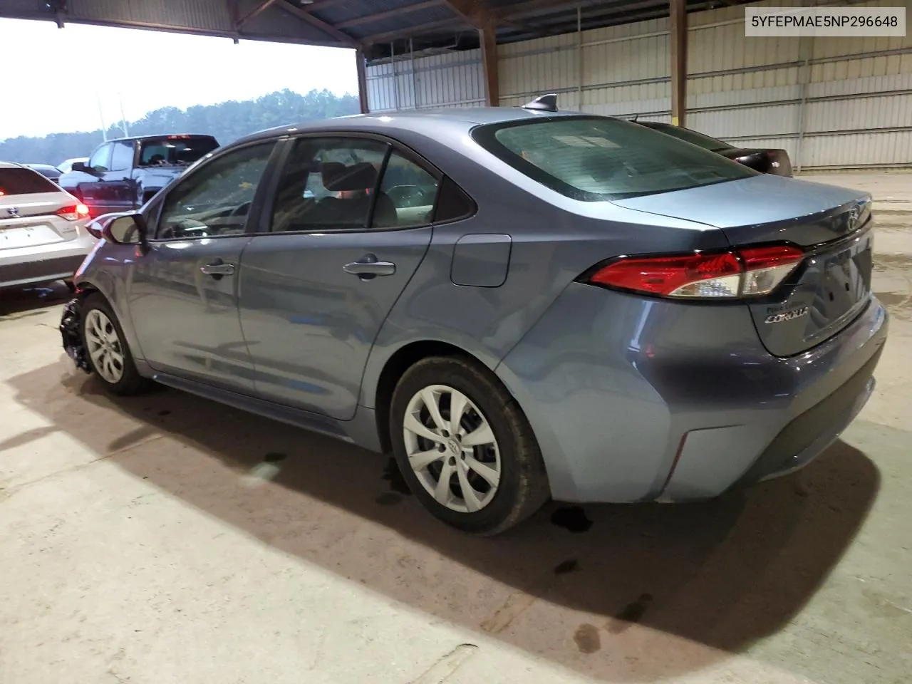 2022 Toyota Corolla Le VIN: 5YFEPMAE5NP296648 Lot: 80204694