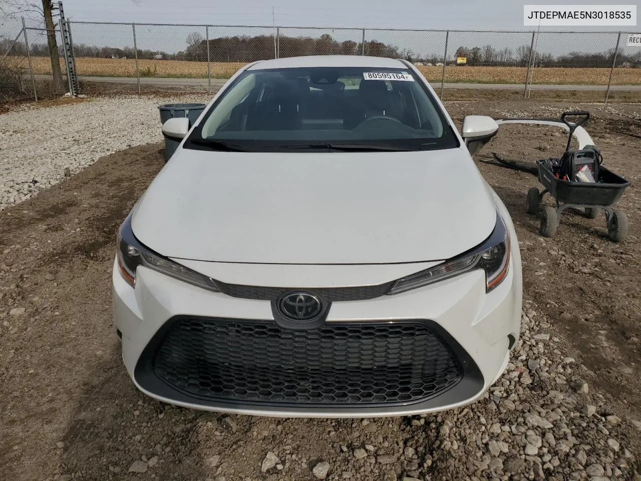 2022 Toyota Corolla Le VIN: JTDEPMAE5N3018535 Lot: 80595164