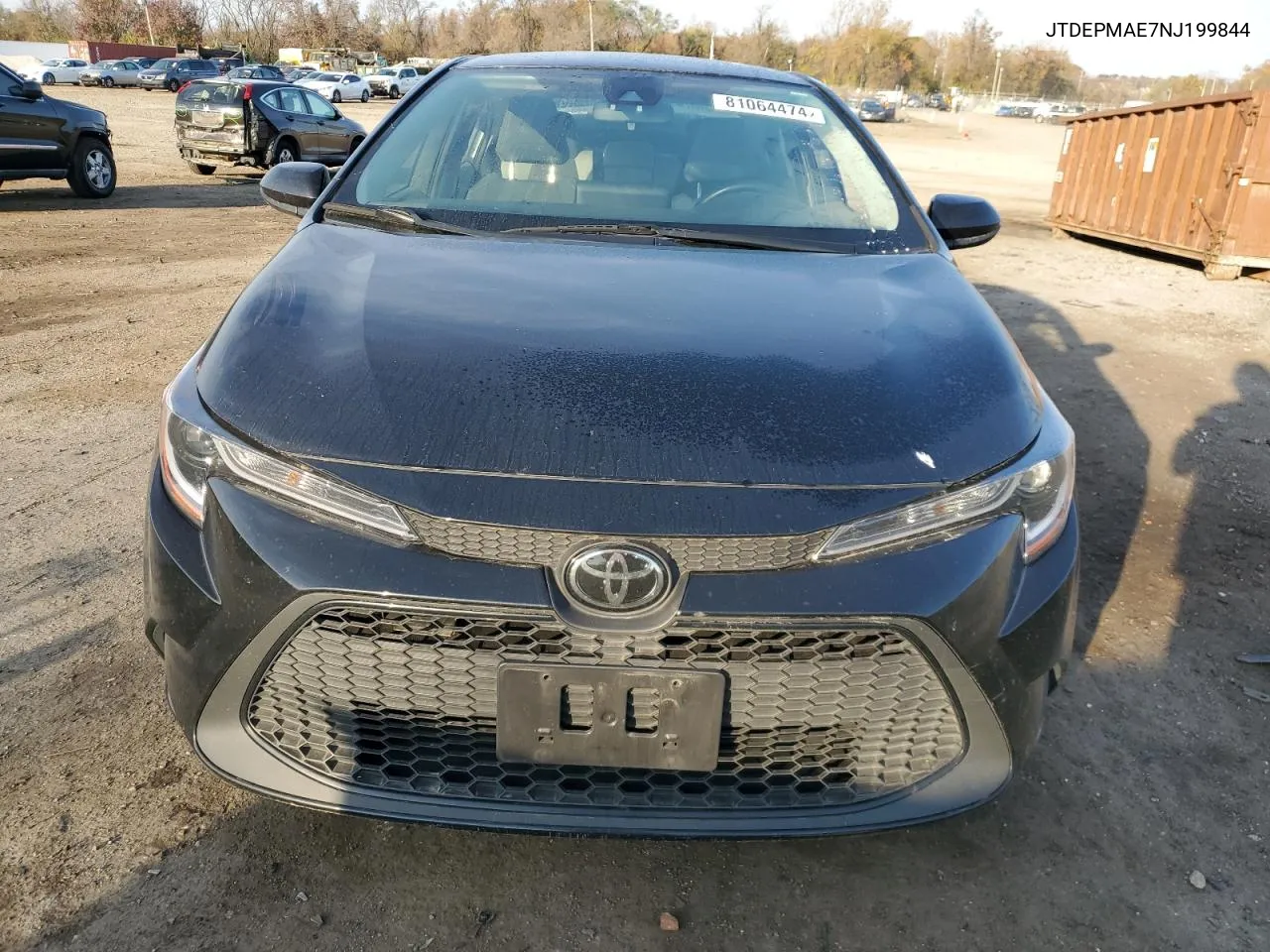 2022 Toyota Corolla Le VIN: JTDEPMAE7NJ199844 Lot: 81064474