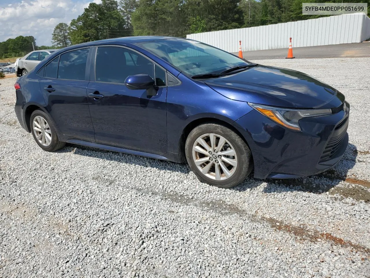 2023 Toyota Corolla Le VIN: 5YFB4MDE0PP051699 Lot: 53589734