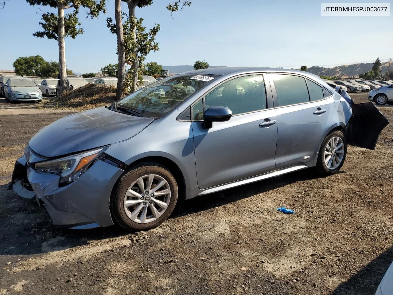 2023 Toyota Corolla Le VIN: JTDBDMHE5PJ003677 Lot: 62366174